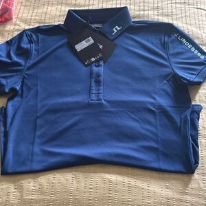 J.Lindeberg Navy Polo Shirt